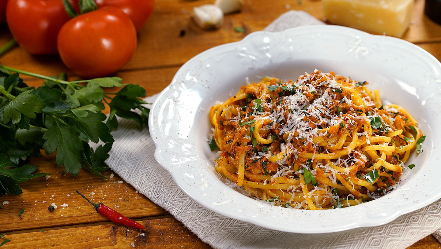 Italienischer Spaghettisalat Oro Di Parma